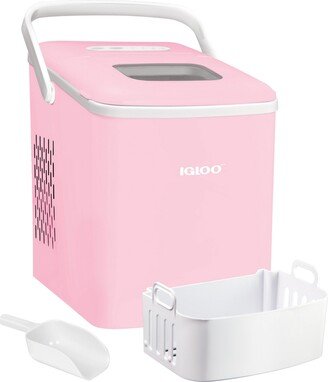 26 Pound Automatic Self-Cleaning Portable Countertop Ice Maker Machine with Handle Igliceb26Hnpk