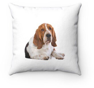 Basset Hound Pillow - Throw Custom Cover Gift Idea Room Decor