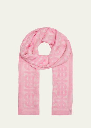 TB Jacquard Chiffon Scarf