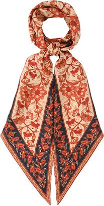 Printed Silk Neck Scarf