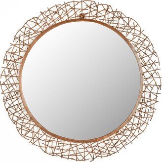 Twig Mirror in Copper