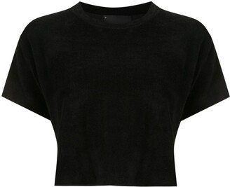 Corin cropped towelling T-shirt