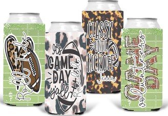 Game Day Skinny Can Hugger-Truly Hugger-Personalized 12 Oz Slim Hugger-Drink Cooler - Tailgate Hugger -Personalized Gift