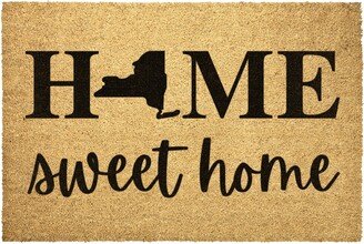 New York State Doormat Home Sweet Door Mat Outdoor Rug Decor Housewarming Summer Winter Christmas House Gift