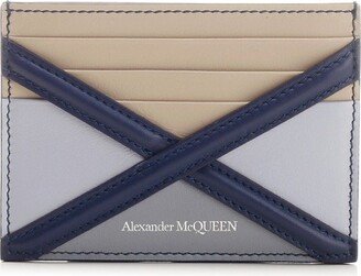 Logo Embossed Crossover Detail Cardholder