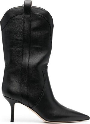 75mm Leather Knee-Length Boots