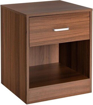 Slickblue Modern Nightstand with Storage Drawer and Cabinet