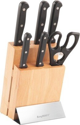 Quadra Duo 7Pc Stainless Steel Cutlery Set with Block
