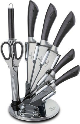Berlinger Haus Berlinger Haus 8-Piece Knife Set w/ Acrylic Stand Black Rose Gold Collection