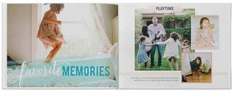 Photo Books: Everyday Watercolor Photo Book, 11X14, Professional Flush Mount Albums, Flush Mount Pages
