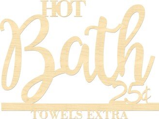 Bath Sign - Hot Laser Cut Bathroom Vintage Inspired Sign