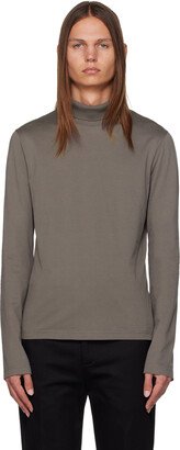 Gray Long Sleeve Turtleneck