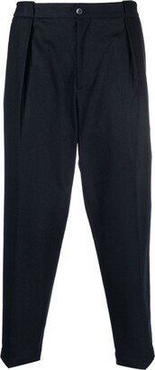 High-Waisted Tapered Trousers-BB