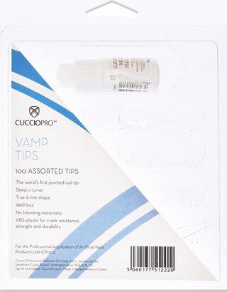 Vamp Tips - Assorted by Cuccio Pro for Women - 100 Pc Acrylic Nails