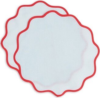 Cloud set of two tablemats