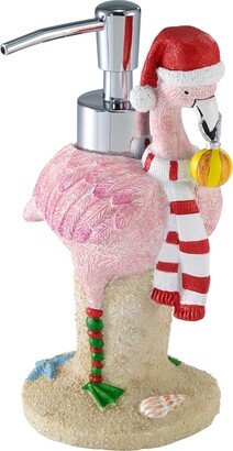 Flamingo Jingle Holiday Resin Soap/Lotion Pump
