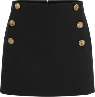 Viscose and wool shorts skirt