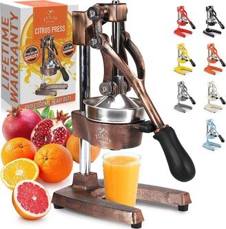 Extra Tall Copper Finish Manual Citrus Press and Orange Squeezer