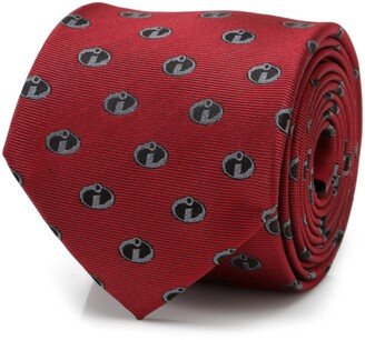 The Incredibles Logo Red Silk Tie