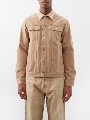 Cane Corduroy-trim Denim Trucker Jacket