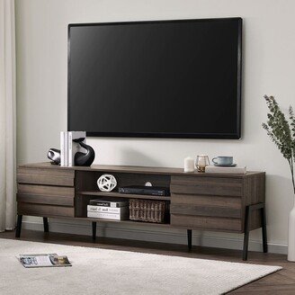 WAMPAT Mid-Century Modern TV Stand Wood TV Console for TV's up to 75 inch - 68 Inch