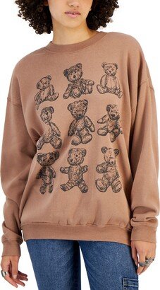 Grayson Threads, The Label Juniors' Teddy Bear Grid Sweatshirt