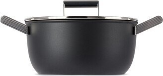 Black '50s Style Low Casserole Dish