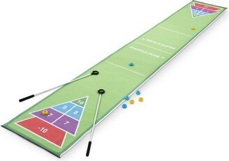 Shuffle Zone¨ Shuffleboard Family Game with Oxford Mat and Rolling Pucks