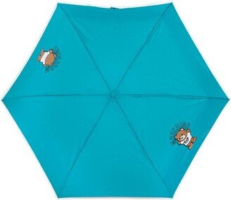 Teddy Bear-Printed Compact Umbrella-AE