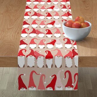 Table Runners: Gnome Friends - Red Table Runner, 72X16, Red