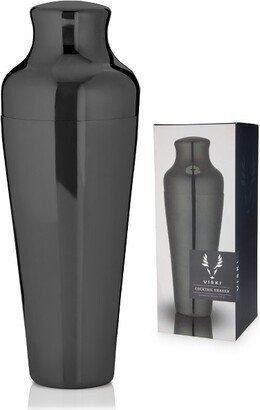 Parisian Cocktail Shaker Set, 25 oz Black Gunmetal Stainless Steel Shaker