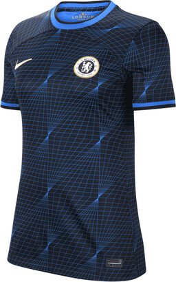 Nicolas Jackson Chelsea 2023/24 Stadium Away Women's Dri-FIT Soccer Jersey in Blue