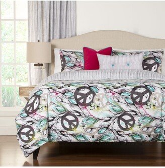 Dream Catcher Reversible 5 Piece Twin Luxury Duvet Set