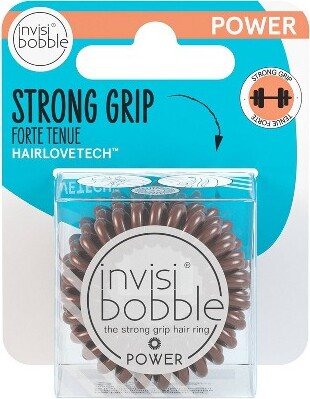 Power Hair Elastics - Pretzel Brown - 3pk