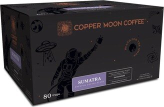 Copper Moon Coffee Single Serve Coffee Pods for Keurig K Cup Brewers, Sumatra Blend, 80 Count