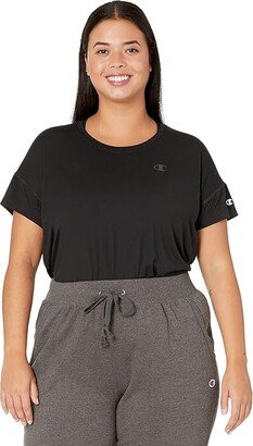 Plus Soft Touch Essential Tee (Black) Women's Clothing