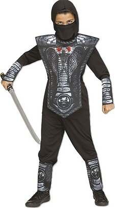 Fun World Boys' Cobra Ninja Costume - Size - Silver