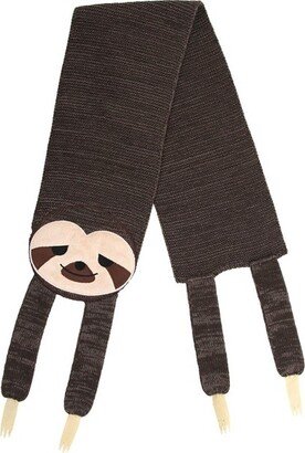 HalloweenCostumes.com Knit Sleepy Sloth Scarf, Brown/Brown