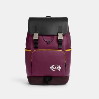 Track Backpack In Colorblock With Coach Stamp