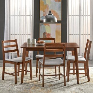 Simple Living Charlie Mid-Century Rubberwood 5-piece Dining Set