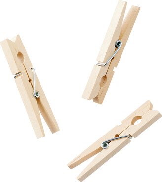 The Classic Wooden Clothespins Clips Natural Pkg/25