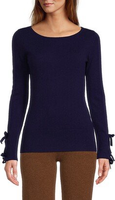 Tied Cuff Cashmere Sweater