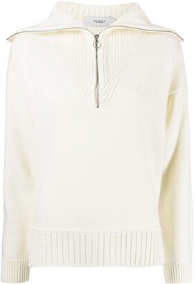 Half-Zip Wool-Cashmere Jumper