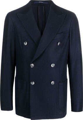 Double-Breasted Cashmere Blazer-AB