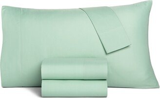 Home Design Easy Care Solid Microfiber 4-Pc. Sheet Set, King, Created for Macy's