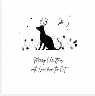 Selfridges Edit With Love From The Cat Christmas Card 14cm