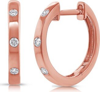 Sabrina Designs 14K 0.07 Ct. Tw. Diamond Huggie Earrings