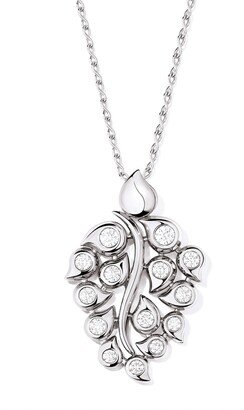 Snowflakes 18k White Gold Diamond Pendant