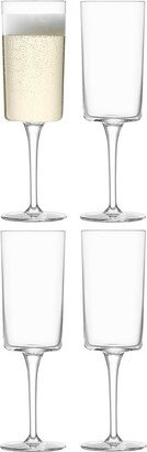 Gio 4-Piece Champagne Flute Set