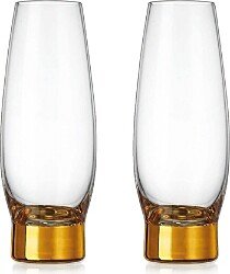 Column Gold Flutes, Set of 2